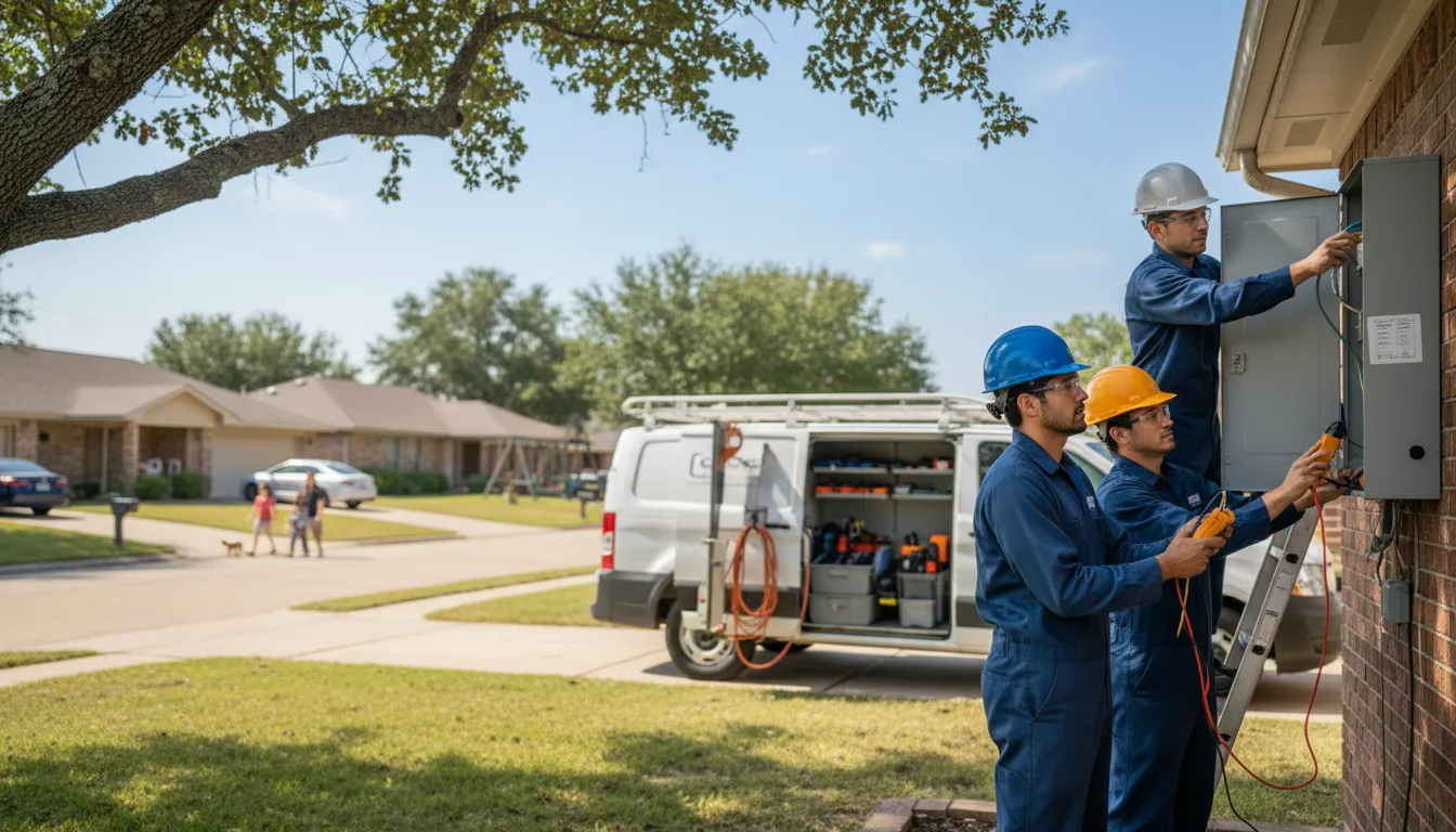 Certified electrician providing emergency electrical services in Chester, IA